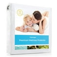 thumbnail image 1 of LINENSPA Premium Smooth Fabric Mattress Protector-100% Waterproof-Hypoallergenic-Vinyl Free Protector, Full, White Top Only, 1 of 8