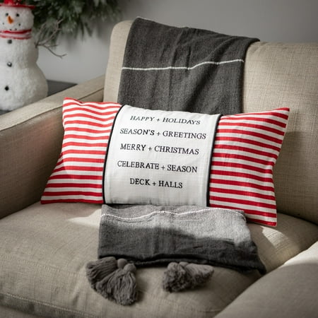 

Sullivans-Happy Holidays Striped PillowQuotes&Sayings-Specialty