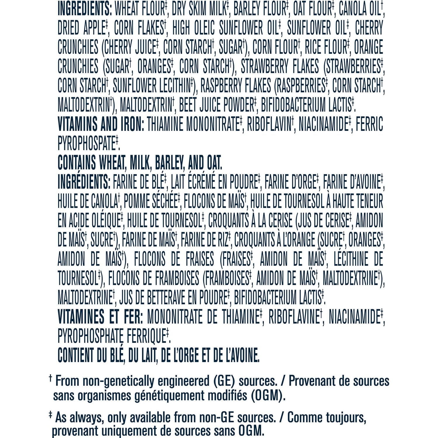 Céréales pour bébés GERBER® Étape 4 Multigrains avec cerises et baies 227 g 227 GR