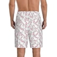 thumbnail image 3 of Kdxio Playing Rabbit Print Mens Sleep Shorts Bottoms Soft Comfy Pajama Wear Pants with Drawstring Pockets, 3 of 7