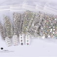 thumbnail image 4 of Cristales, diamantes de imitación para uñas, cuentas redondas, dijes de cristal con parte posterior plana, piedras preciosas, 4 of 7