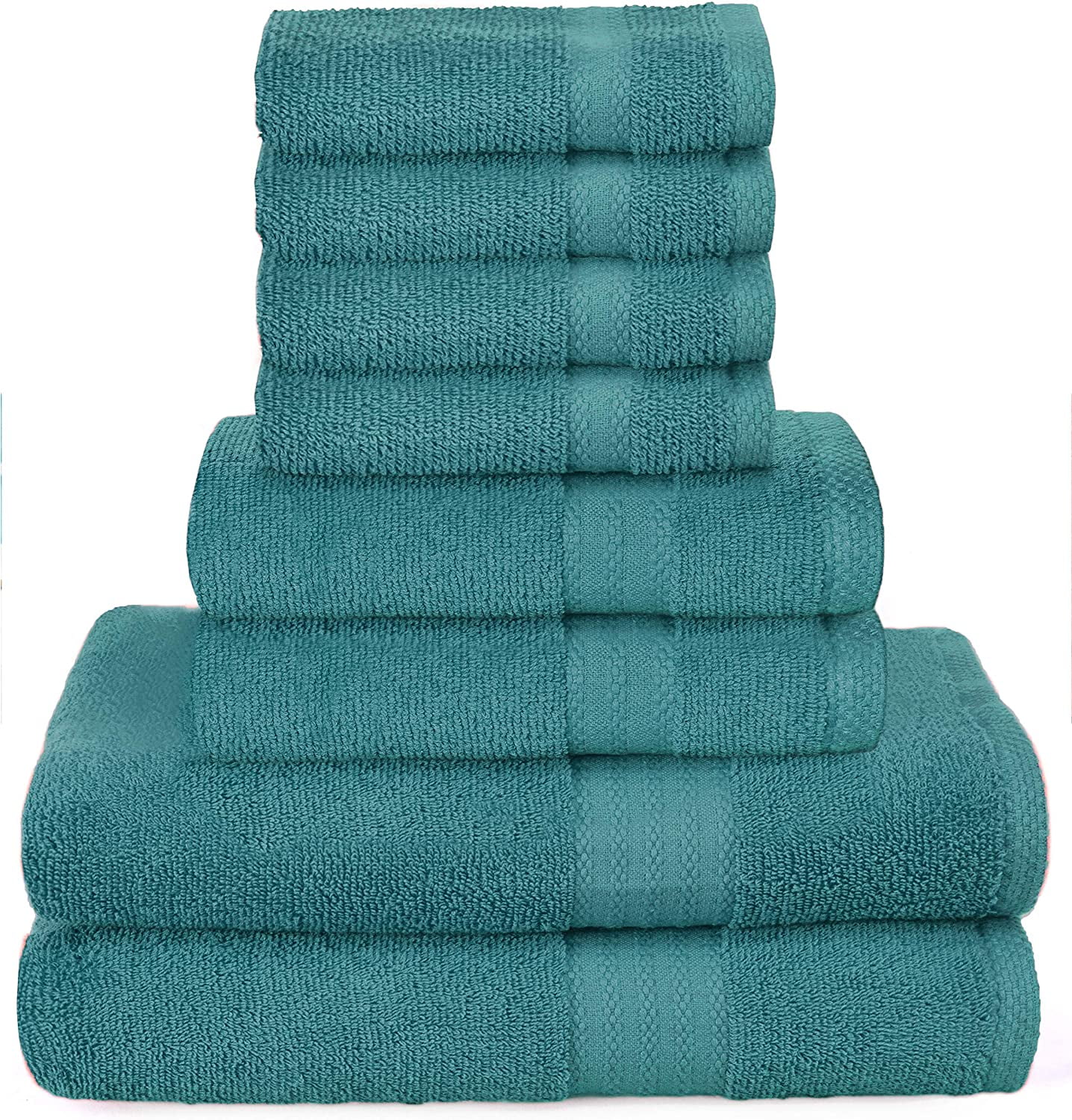 6-Piece Hand Towels, Pink Towel Bazaar Premium Turkish Cotton Super Soft and Absorbent Towels 6-Piece Hand Towels, Pink Towel Bazaar Premium Turkish Cotton Super Soft and Absorbent Towels