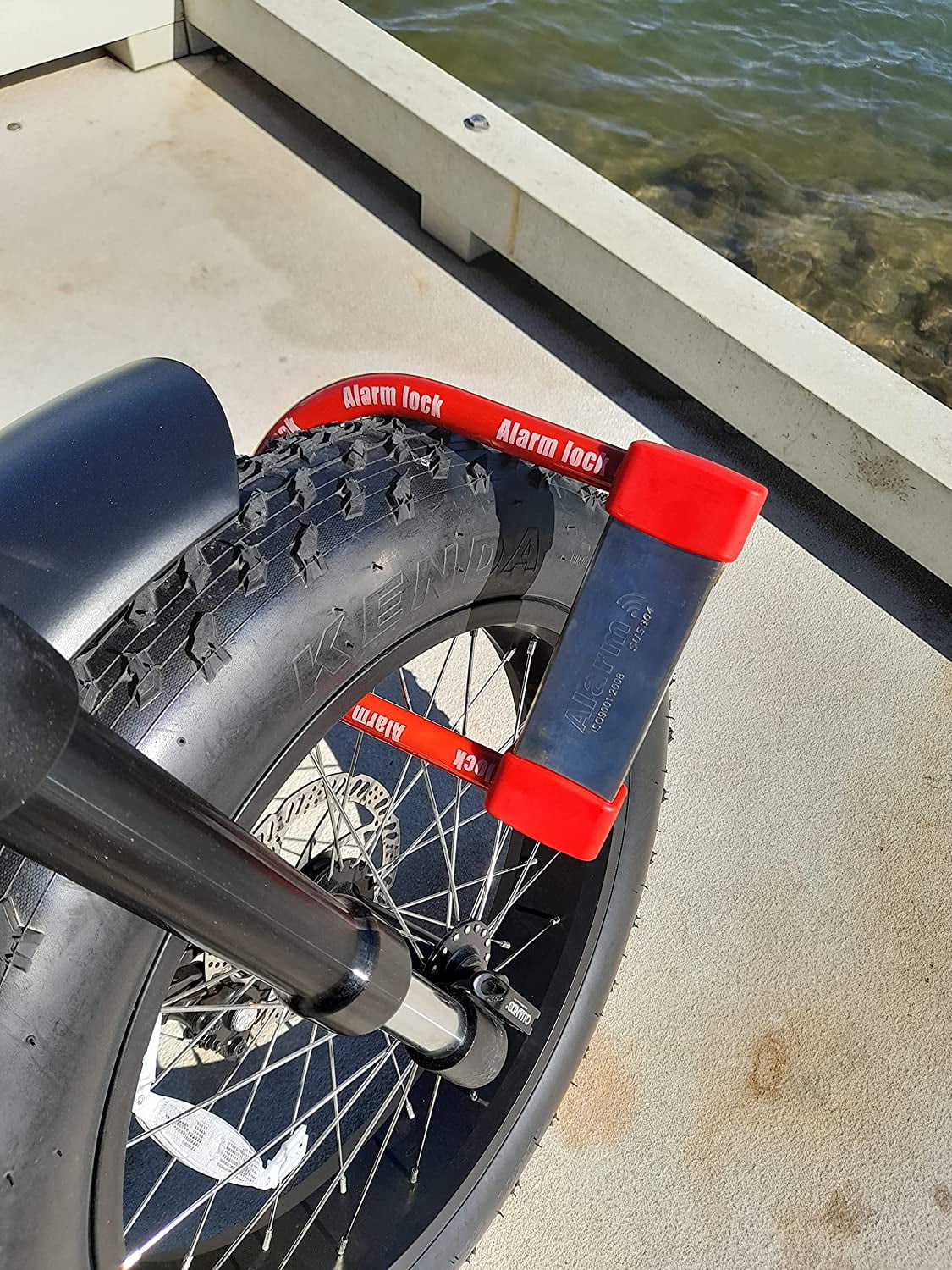 Heavy Duty Anti Theft Alarm U Lock for E-Bikes, Scooters, Motorcycles - 16mm Stainless Steel, 3 Keys, Weatherproof