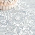 thumbnail image 6 of SAFAVIEH Glamour Euler Abstract Area Rug, Silver/Ivory, 6' x 6' Square, 6 of 8