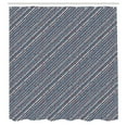 thumbnail image 2 of Ambesonne 4th of July Shower Curtain, Vintage Stripes Stars, 69"Wx75"L, Beige Dark Lavender Rust, 2 of 4