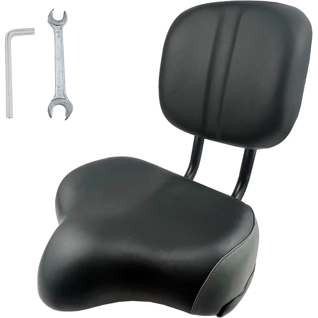 Asiento de bicicleta THALOUS Comfort, cojín de espuma viscoelástica de poliuretano, 28 x 22 cm