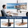 thumbnail image 2 of STANDOPIA Stacked Monitor Mount - Extra Tall Vertical Monitors Stand for 17-40 Inch Screen, Fully Adjustable and Hold 26.4 lbs per Arm, VESA 75/100 mm, 2 of 7