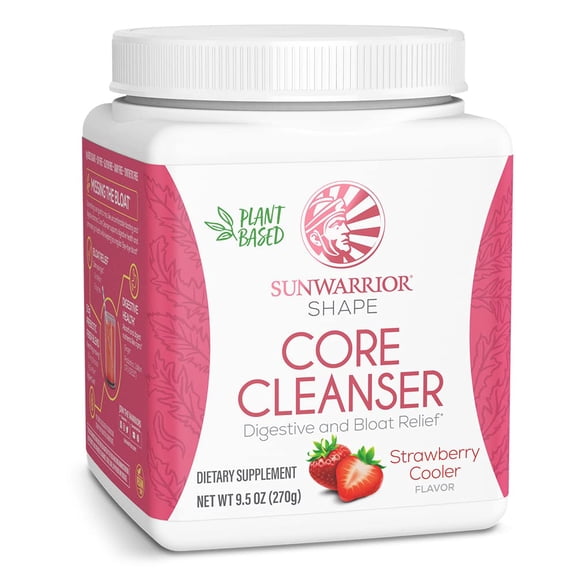 Sunwarrior Plant-Based Prebiotic Fiber Supplement | Shape Core Cleanser Probiotic Enzymes, 9.5 oz
