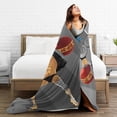 thumbnail image 4 of Flannel Light Weight Blankets Quilts Air conditioning Blankets Vertical One Piece Frankie, 4 of 5