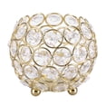 thumbnail image 1 of Candelabros de cristal para decoración de bodas, centros de mesa (diámetro dorado de 10cm), 1 of 8
