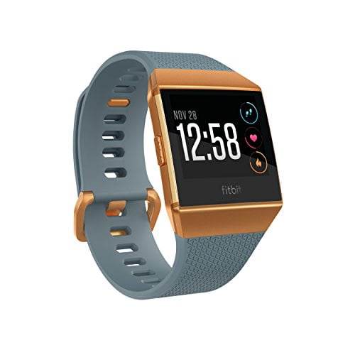 Fitbit Ionic Smartwatch, Slate Blue/Burnt Orange, One Size (S and L ...