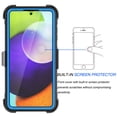 thumbnail image 2 of Tiflook Case For Samsung Galaxy A33 5G Holster Clip [Tshell] [Built-in Screen] [Kickstand Locking Belt] Cover Blue, 2 of 6