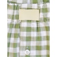 thumbnail image 4 of Honganda Women’s Button Front Plaid Shorts Lounge Shorts Bottoms Boxer Shorts, 4 of 5