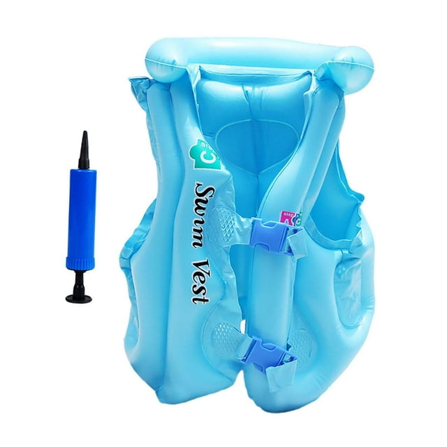 Chaleco de natación,Chaleco de natación inflable para niños,Chaleco de natación de flotabilidad Accesorios de natación,Con protección para la cabeza,aprendizaje de natación para