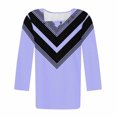 thumbnail image 5 of Blusas para las Mujeres Casual, 3/4 Manga Floral Estampado Camiseta de Moda Top Hecho de Poliéster Transpirable Suave para el Uso Diario de Primavera Otoño, Tops de Blusa para las Mujeres, 5 of 5