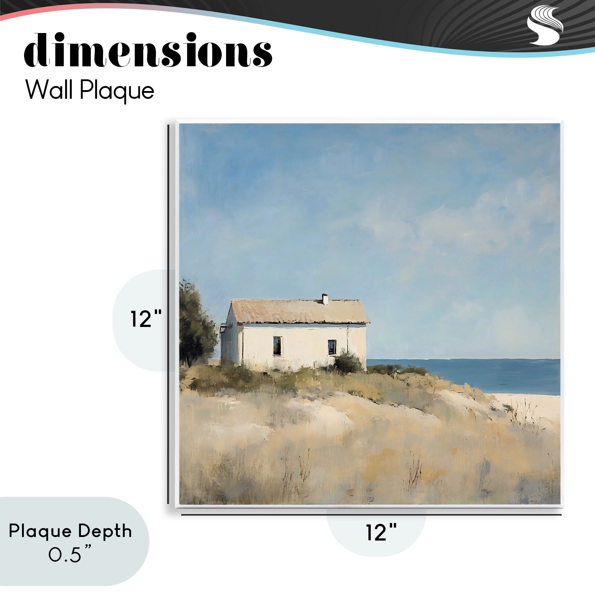 Stupell Industries Simple Beach House on Dunes Wall Plaque Art, design by Creative Studio