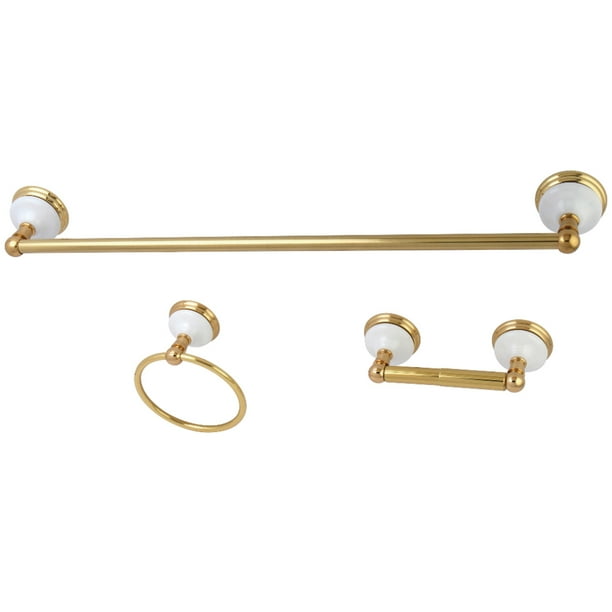 Kingston Brass BAK111148PB Victorian 3Piece Bathroom Hardware