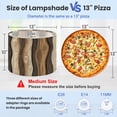 thumbnail image 2 of Lampshades 2 Pack Abstract Wood Grain Flowing Natural Lines Warm Brown Tones 13"x13"x10" Light Shade for Table Lamps Floor Lamps Drum Lamp Shades Lampshade Replacement Easy Assembly, 2 of 8