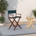 thumbnail image 2 of Extra-Wide Premium 24" Director's Chair Oak Frame with Hunter Green Canvas, Counter Height, 2 of 13