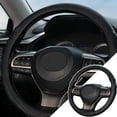 thumbnail image 3 of XUKEY Silicone Car Steering Wheel Cover Universal Anti-Slip Waterproof Black 14"-15" Fit for Cars,SUV, 3 of 10