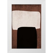 Orlov, Irena 17x24 White Modern Wood Framed Museum Art Print Titled - Mid Century Modern Art Abstract Shapes VI