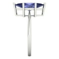 thumbnail image 3 of 2.5 ct Marquise Cut Simulated Tanzanite Solitaire 14K White Gold Womens Engagement Ring, 3 of 5