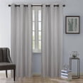 thumbnail image 3 of Nanshing Dean Grommet Top Room Darkening Window Curtain Panels, Set of 2, Taupe, 37" x 84", 3 of 4