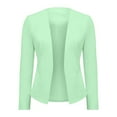 thumbnail image 3 of Lightweight Blazer for Women Long Sleeve Slim Fit Open Front Back Slit Business Casual Jackets Outerwear, 3 of 6