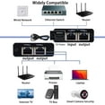 thumbnail image 4 of Divisor Ethernet Gigabit 1 a 3, Divisor LAN de Alta Velocidad 1000Mbps con Cable de Alimentación USB, Divisor de Internet, Divisor RJ45 para Cable Cat5/5e/6/7/8 [3 Dispositivos Simultáneamente en Red, 4 of 9