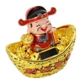 thumbnail image 3 of Wealth God Ornament, Solar Panel Statue Vivid Appearance Plastic  For Festival Gift Giving 680 Model,683 Model, 3 of 8