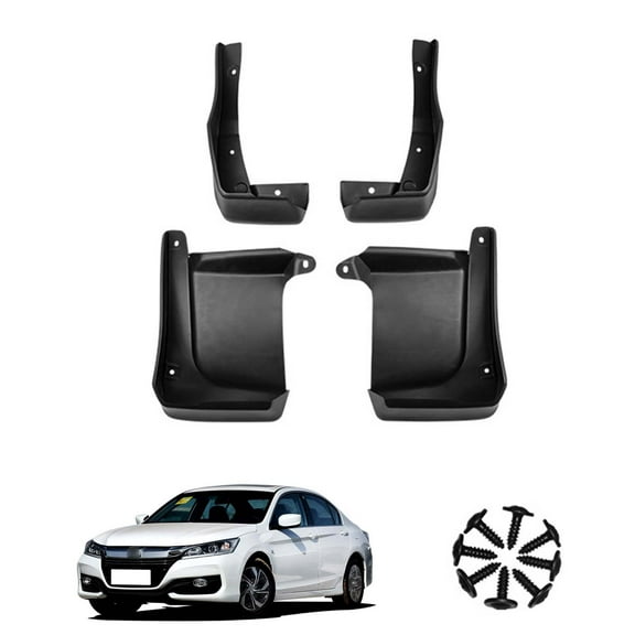 Mud Guards For Cars Fit For Honda Accord 2016-2017, Car Fenders, Front And Rear 4 Pieces Car Mudguards Wheel Dirt Flaps,Mud Flaps Splash Guards-Black