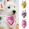thumbnail image 2 of Dog Birthday Bandana Super Soft Exquisite Pattern Polyester - Birthday Themed Print Pet Scarf - Puppy Saliva Bib - Pet Accessories, 2 of 8