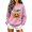 Pink—Halloween Sweatshirts for Women, variant on BVOFAR Womens Halloween Sweatshirts Spooky Ghost Print Pullovers Fall Work Crewneck Long Sleeve Sweater Tops Halloween Costumes M