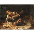 thumbnail image 3 of Anna Nordlander 24x19 Black Modern Framed Museum Art Print Titled - Sami Woman and Her Child (1870s), 3 of 5