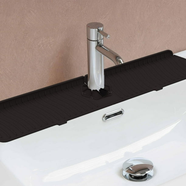Tapis De Robinet De Cuisine évier De Cuisine Splash Guard Tapis D'évier De Cuisine Robinet Splash Guard Robinet Splash Catcher Evier Splash Guard Derriere Le Robinet Evier2pcs 4510cm 85235155