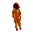 thumbnail image 4 of Disfraz de pan de jengibre navideño, traje con capucha, decoración navideña, mono para las fiestas , Niños Y 150, 4 of 8