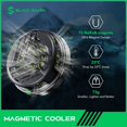 thumbnail image 2 of Cell Phone Cooler XYCCA Magnetic Cooler, Cell Phone Cooling Fun Portable Mobile Phone Radiator Cooling Fun, Gaming Semiconductor Cooling Phone for, 2 of 7