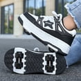 thumbnail image 5 of Yiomxhi Kids Roller Shoes, Boys Girls Sneakers with Wheels, Become Sport Sneaker for Birthday Children Christmas Gift, Adjustable Roller Skates Suitable for School Outdoor, 5 of 7