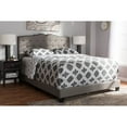 thumbnail image 6 of Baxton Studio Vivienne Modern and Contemporary Light Grey Fabric Upholstered King Size Bed, 6 of 7