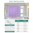 thumbnail image 6 of Purple Tie Up Curtains for Windows 45 Inch Length Balloon Curtains Kitchen Adjustable Balloon Window Shade Modern Pure Lavender Purple Tie Up Valance Bathroom Curtain Window 34"x45", 6 of 6