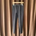 thumbnail image 3 of Con cinturón Trajes de hombre Pantalones Trabajo de oficina Pantalones rectos para hombres Traje coreano Reseñas Muchas prendas de diseñador Vestido de lujo Tela, 3 of 5