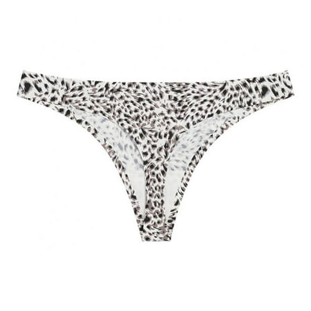 

Pretty Comy Women s Thongs Underwear Leopard Bikini Panties Low Rise G String T Back for Women Stretch Seamless Briefs
