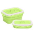 thumbnail image 6 of Homerr Folding Lunch Box Lightweight Lunch Box Silicone Folding Lunch Box Portable Lightweight Food Storage Container Expandable Leak proof for Office School Home 350ML/800ML, 6 of 8