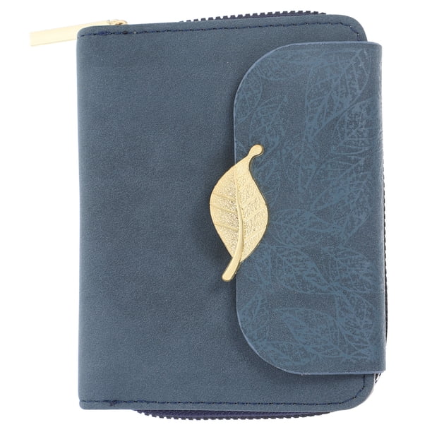KAKOWELY Cartera de piel sintética para mujer, cartera con cremallera, tarjetero