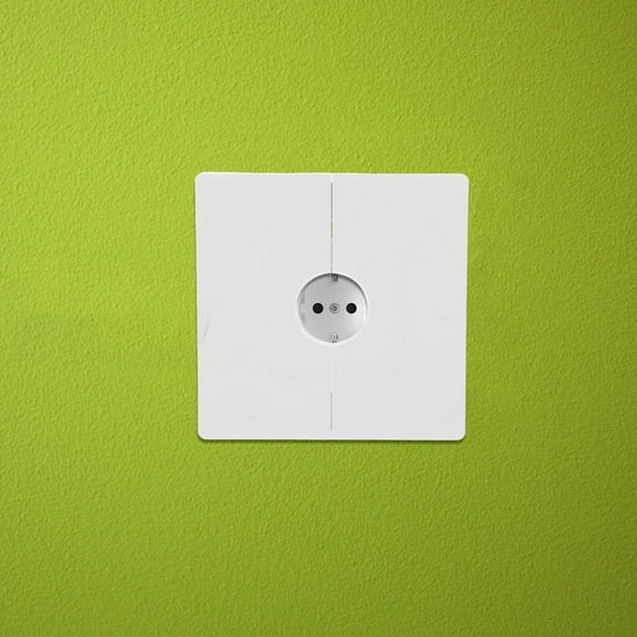 OUNONA 2Pcs Wall Plate Blank Outlet Covers Wall Plate White Plastic For Frequent Movers Home Use