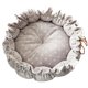 thumbnail image 2 of Cama para perros y gatos, cálida y ajustable, cesta para dormir, cojín, cómoda y fácil de usar. punto gris claro, 2 of 9