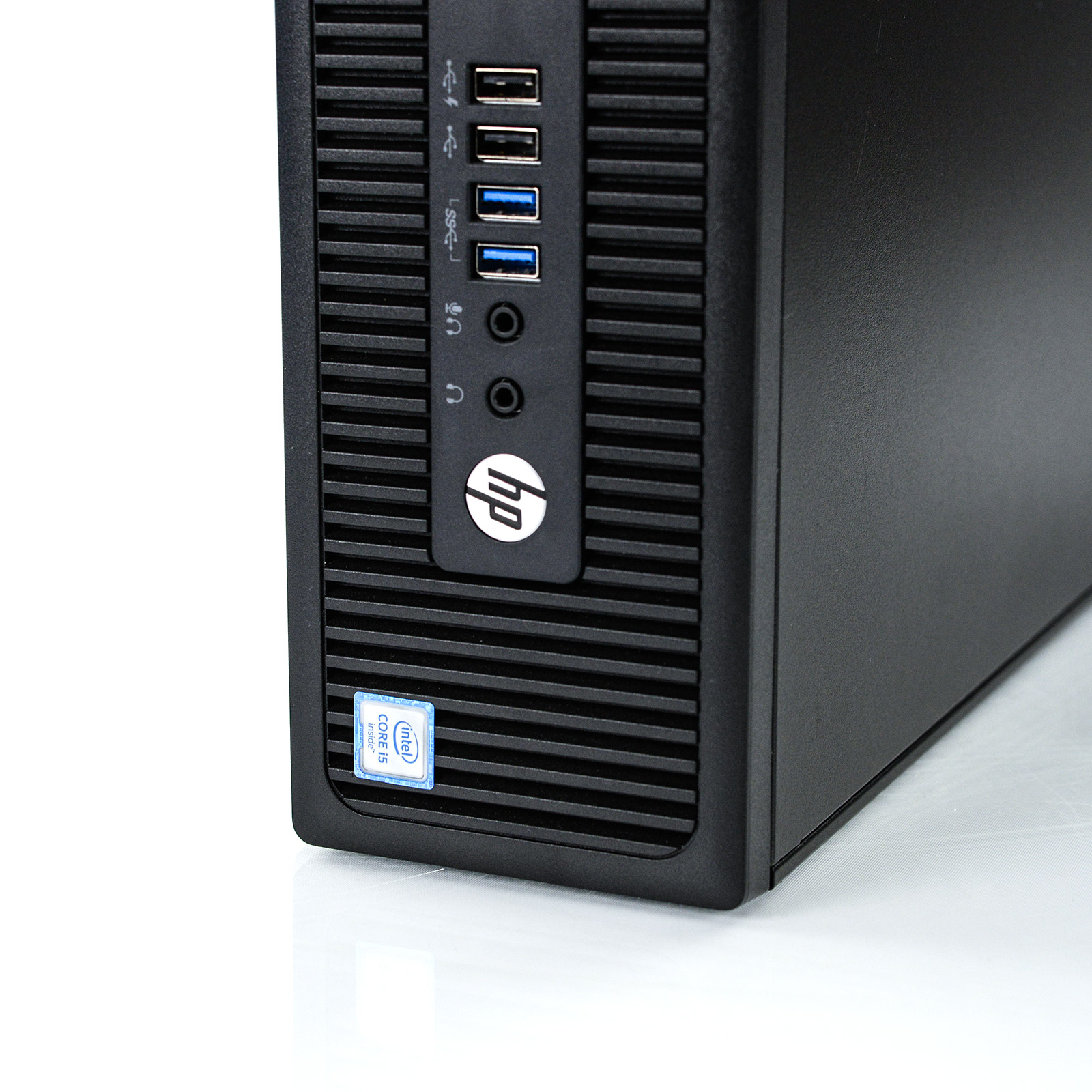 HP ProDesk 600 G2 SF Desktop Tower Computer, Intel Core i5, 8GB RAM, 256GB SSD, Windows 10 Pro, Black (Used) - image 3 of 6