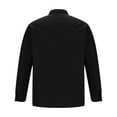 thumbnail image 5 of Men's Button Up Dress Shirt Solid Color Wrinkle-Free Long Sleeve Business Casual Work Wear Regular Fit Formal Tops (2XL, Black), 5 of 6