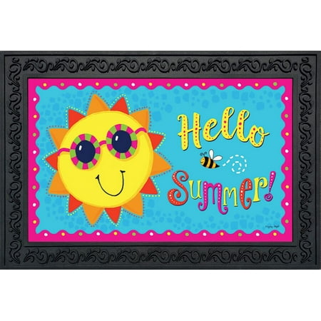Hello Summer Sun Doormat Sunshine Sunglasses Indoor Outdoor 18