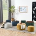 thumbnail image 3 of Multifunctional Woven Rattan Ottoman with Lift-Top Storage, 2-in-1 Footrest & Side Table Combo, Natural Fiber Seat Stool for Living Room, Bedroom, Patio (25x25x14.7 in), Light Grey, 3 of 7